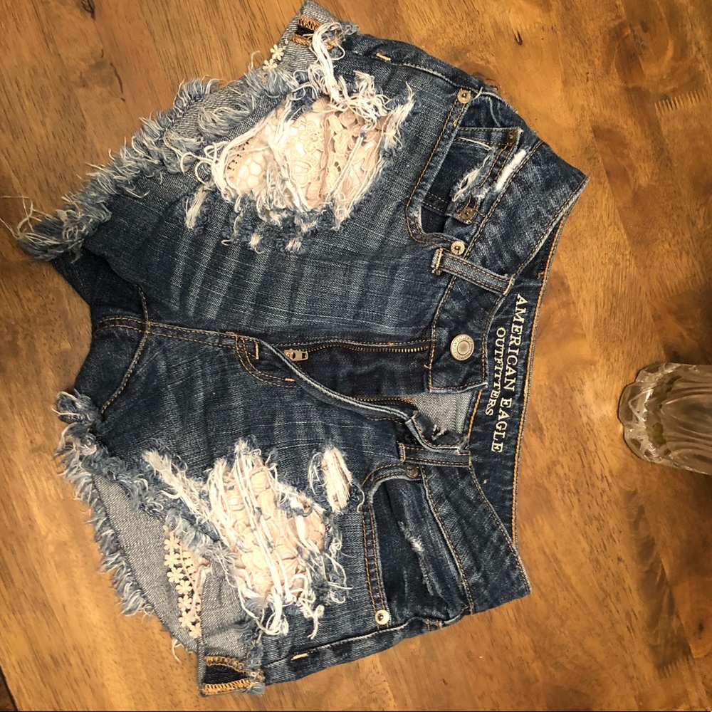 American eagle high waisted shorts